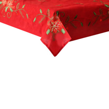 Mantel Red Con Pastoras Bordado 182x228cm /cod. 139-25059m90