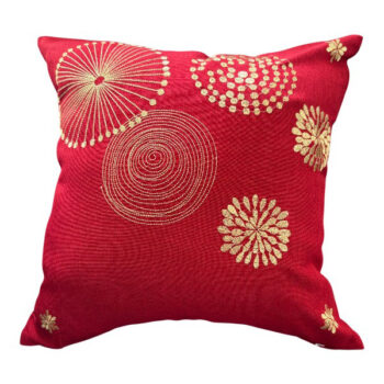 COBERTOR ALMOHADON 45X45CM RED CON DISEÑO GOLD