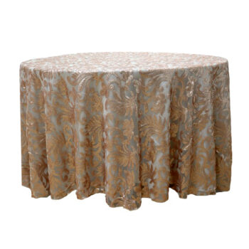 MANTEL REDONDO 335CM CON DISEÑO /COD. 139-MAN3-70