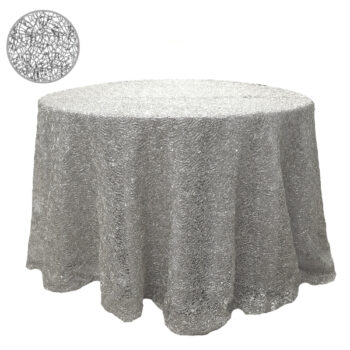 MANTEL REDONDO 335CM CON DISEÑO SPIDER /COD. 139-MAN6-80