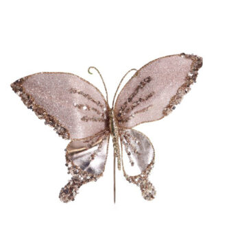 Mariposa Tela 23x20cm Rose /cod. 145-223307-rg