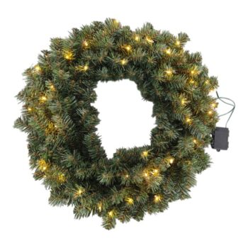 Corona 60cm Con Luz 180tips 50luces /cod. 166-wf24-180td
