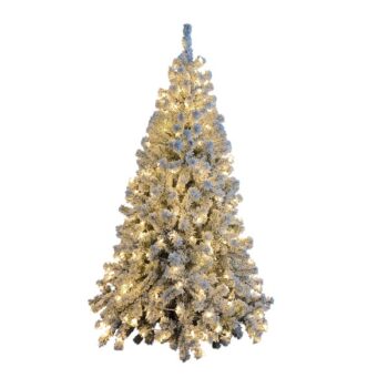 ARBOL NAVIDEÑO CON NIEVE 210CM CON LUZ 850TIPS