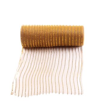 MALLA PLASTICA DARK GOLD HILOS SEGUIDOS DARK GOLD 26CM*10Y