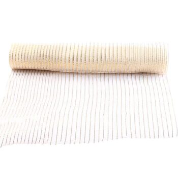 Malla Plastica Ivory Hilos Seguidos Gold 53cm*10y /cod. 167-150853-02