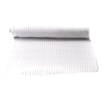 Malla Plastica White Hilos Seguidos Silver /cod. 167-150853-68