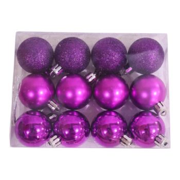 Cajita 12pcs Bolas Plasticas Purple /cod. 168-14014-58