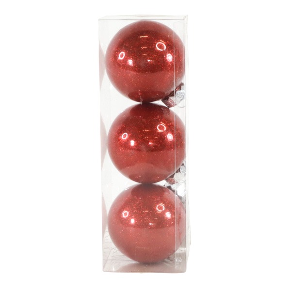 Cajita 3 Bolitas Glitter Red /cod. 168-2072-61