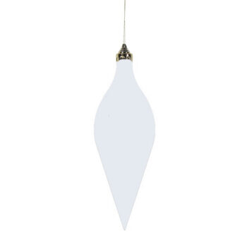 Adorno Colgar Brillante 40x12cm White /cod. 168-24062-68