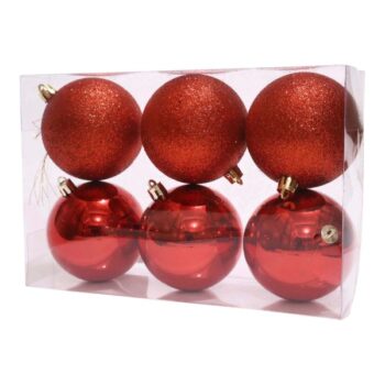 CAJITA DE 6 BOLITAS GRANDES RED