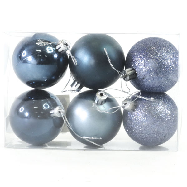 Cajita DE 6 Bolitas Mixtas Pequeña Midnight Blue /cod. 168-2576-50d
