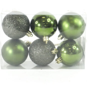 Cajita DE 6 Bolitas Mixtas Pequeña Moss Green /cod. 168-2576-mos