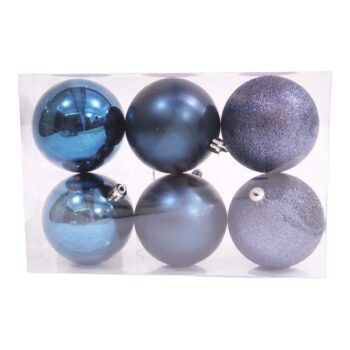 Cajita DE 6 Bolitas Mixtas Grandes Midnight Blue /cod. 168-2578-50d
