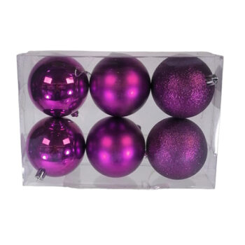 Cajita DE 6 Bolitas Mixtas Grandes Purple /cod. 168-2578-58