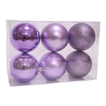 Cajita DE 6 Bolitas Mixtas Grandes Light Purple /cod. 168-2578-58l