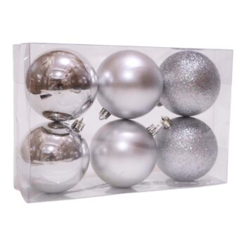 CAJITA DE 6 BOLITAS MIXTAS GRANDES SILVER