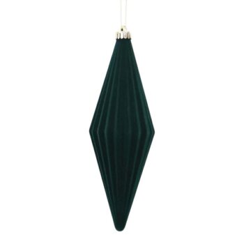 Adorno Navideño 25cm Dark Green Velvet /cod. 168-26107-63