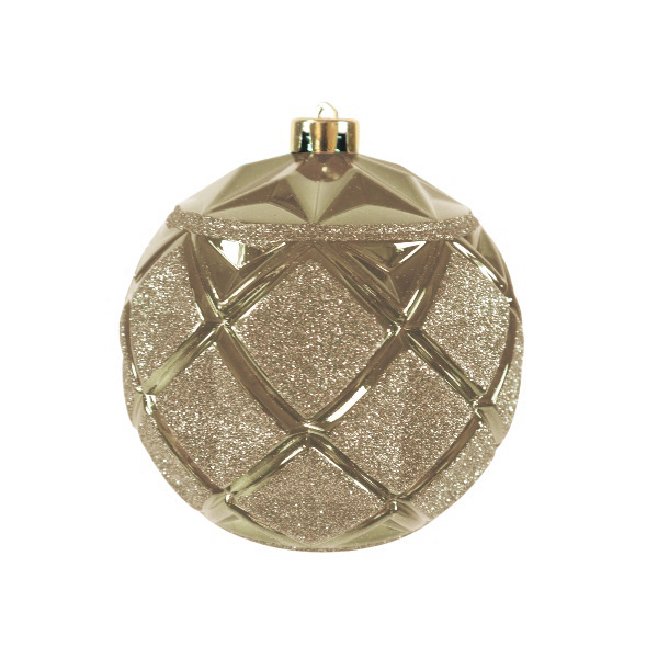 Bola 15cm Con Glitter Gold /cod. 168-4274215-70