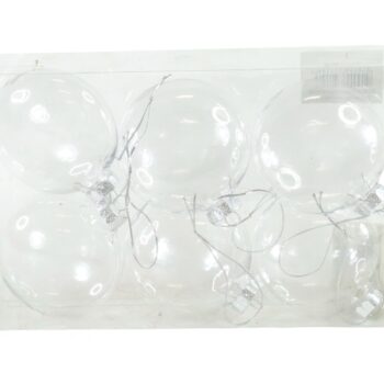 CAJITA DE 6 COLGANTES PLANOS CLEAR /COD. 168-48878-CL