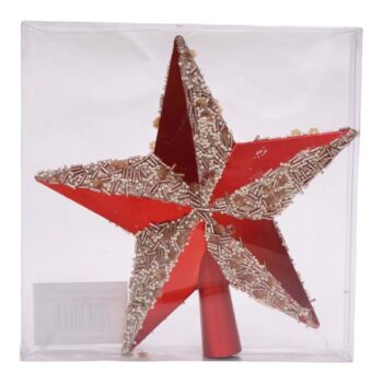 Estrella Para Arbol Red 20cm /cod. 168-dgz454-61