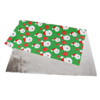 Papel DE Regalo 50*70cm Navideño Green Santa Metalico /cod. 169-jcb2122