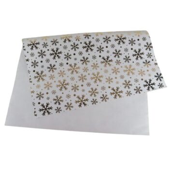 PAPEL DE REGALO 50*70CM COPOS DE NIEVE