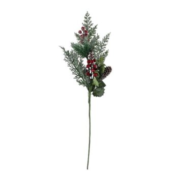 PICK DE BERRIES Y BELLOTA 63CM CON NIEVE