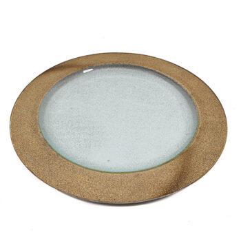 PLATO VIDRIO CLEAR ORILLA GOLD /COD. 210-M21263-70
