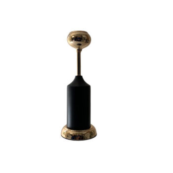 CANDELABRO METAL BLACK GOLD12X34,5CM /COD. 212-073123-5