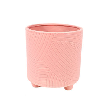 BASE CERAMICA CON PATAS 15X15X16CM PINK /COD. 214-21M9511-10