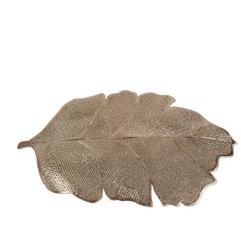 INDIVIDUAL PLASTICO HOJAS 45*30 CM GOLD /COD. 218-D058-70