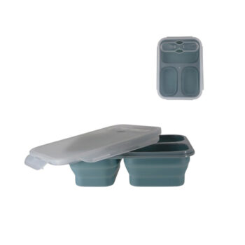 TUPPER 3 COMPARTIMENTOS DOBLABLE 24*17,5CM COLORES MIXTOS /COD. 222-BX0069