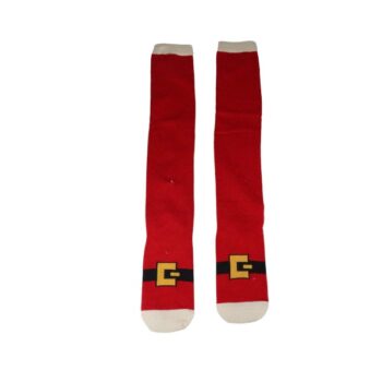Medias Navideñas Altas Eu35-42 Red /cod. 251-kl09