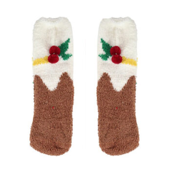 Medias Navideñas Eu37-43 Peludita /cod. 251-ky20