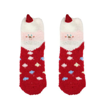 MEDIAS NAVIDEÑAS EU37-43 PELUDITA SEÑORA SANTA /COD. 251-KY21