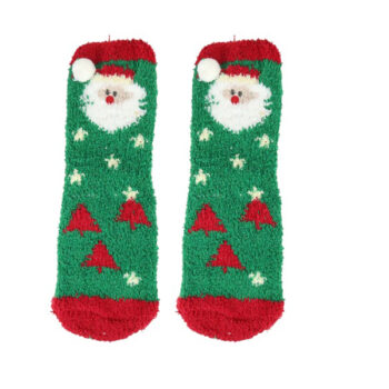 MEDIAS NAVIDEÑAS EU37-43 PELUDITA SANTA /COD. 251-KY22