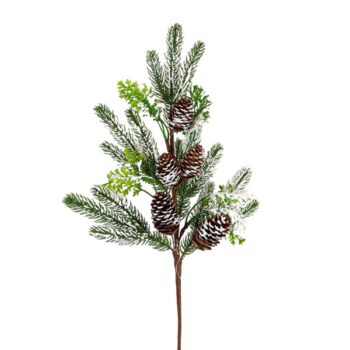 Rama Con Nieve Y Glitter 60cm /cod. 262-21441
