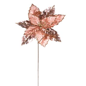 Pastora Grande Metalica Con Pana Y Glitter Rose Pinkdia38 × H50cm /cod. 262-22535-rg