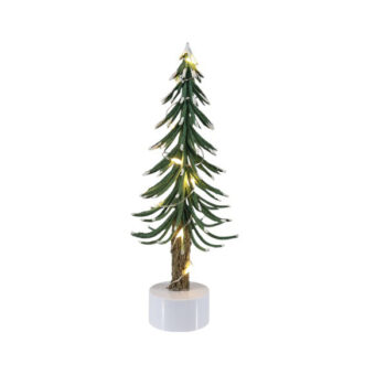 Arbolito Green Con Nieve Y 8 Luces Bateria 17cm /cod. 276-243021