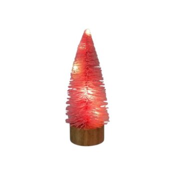 Arbol 20cm Con 5 Luces Led Bateria Lt Pink /cod. 276-243551-10