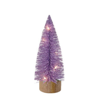 Arbol 20cm Con 5 Luces Led Bateria Lt Purple /cod. 276-243551-58l