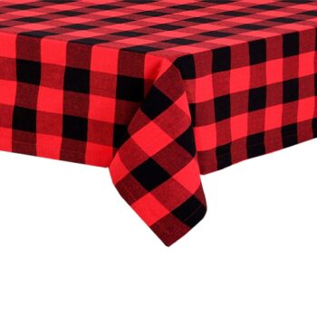Mantel Cuadrado 36x36"cuadros Red Black /cod. 286-2031mc36