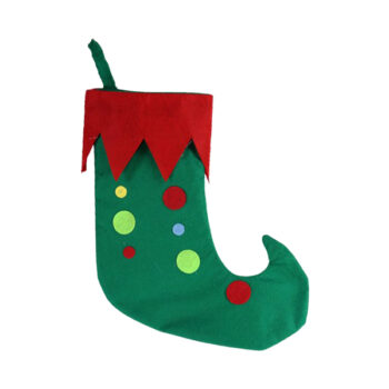 Bota Navidad Pie Duende Green 38cm /cod. 299-2023-75