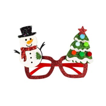 Anteojos Glitter Muñeco Nieve Y Arbol /cod. 299-2334-1