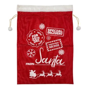 BOLSA VELVET RED SPECIAL DELIVERY 50*70CM