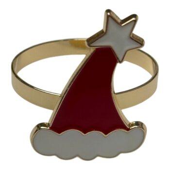 ANILLO SERVILLETA SOMBRERO SANTA 4*4*4.5CM