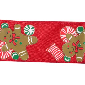Cinta Tela Red Muñeco Nieve 6.3cm X 9.14m /cod. 300-003re60-61