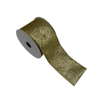 Cinta Tela Con Glitter Gold 6.3cm X 9.14m /cod. 300-1008go2-70