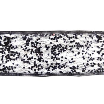 Cinta Malla Black Glitter /cod. 300-2509-66