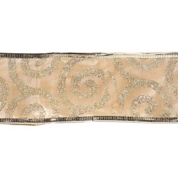 Cinta Satin Champagne Con Onda /cod. 300-26860f-ch